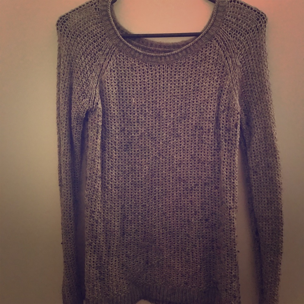 Abercrombie & Fitch Grey woven sweater.